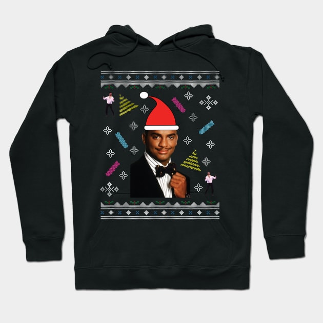 Fresh Prince Of Bel Air Carlton Dance Christmas Knit Pattern Hoodie by Nova5